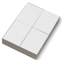 123inkt Offre spéciale : 5x 123encre papier d'ordonnance 80 g/m² A6 (2000 feuilles) - blanc  300621