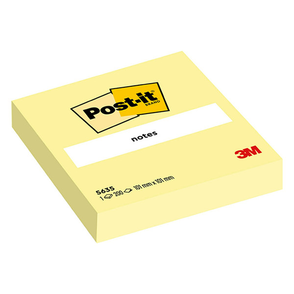 3M Post-it notes 100 x 100 mm - jaune 5635 201074 - 1