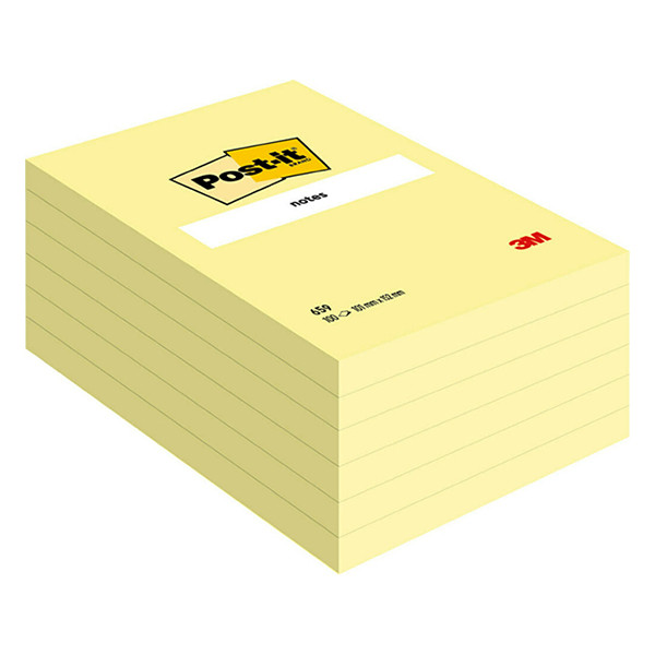 3M Post-it notes 152 x 102 mm - jaune 659GE 201010 - 1