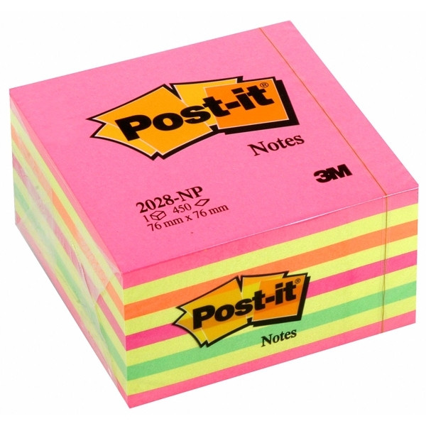 Post-it, Bloc-notes, adhésif, 76x76mm, rose flamant, 654-PNK, BP1271