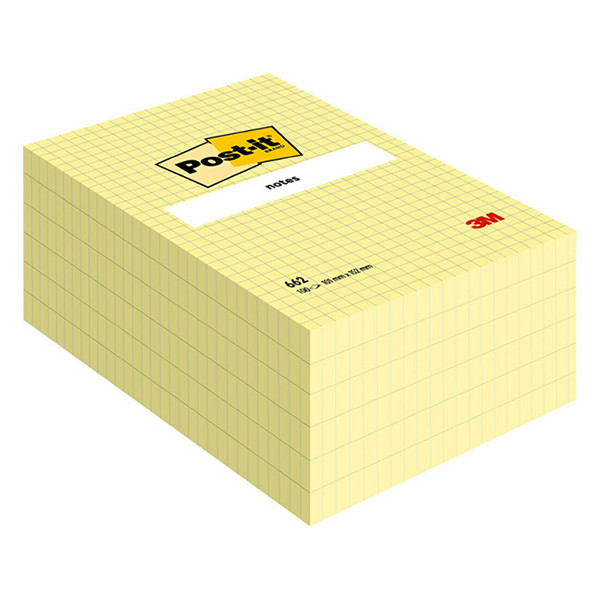 3M Post-it notes quadrillées 152 x 102 mm 662 201078 - 1