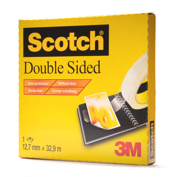 Scotch Dévidoir avec ruban adhésif double face, Dimensions 6,3 m x 12 mm