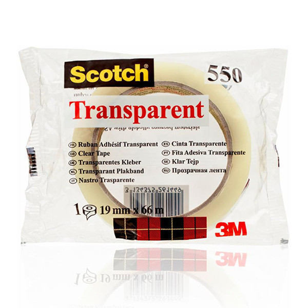 3M Scotch ruban adhésif transparent 19 mm x 66 m 5501966 201268 - 1