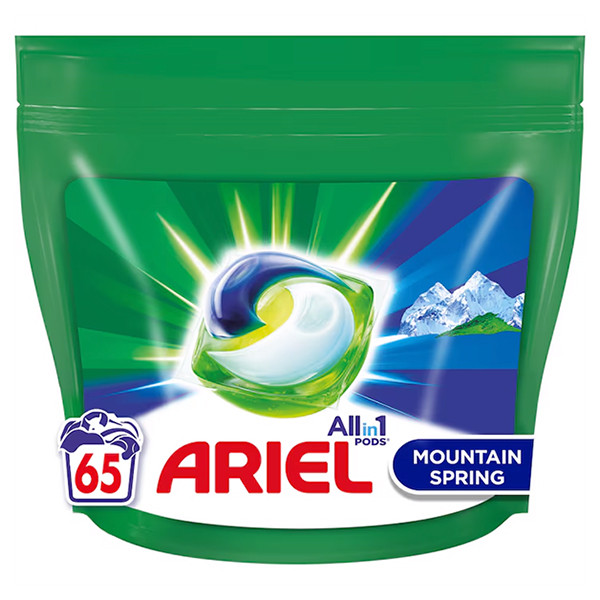 Ariel All-in-One Mountain Spring pods lessive (65 lavages)  SAR05400 - 1