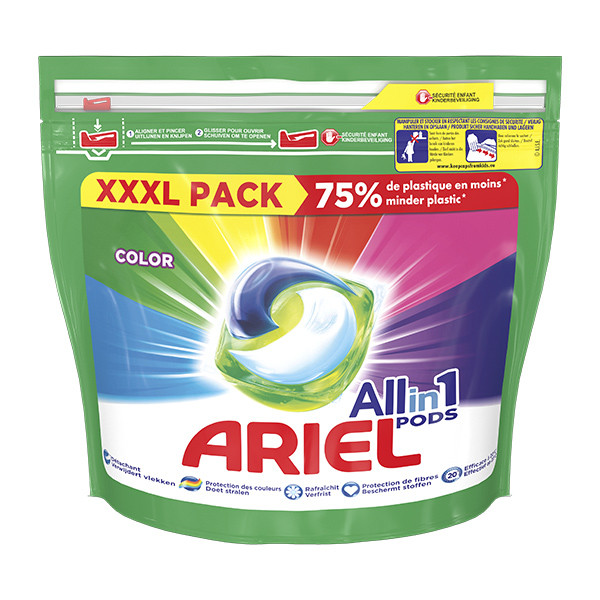 Ariel All-in-one pods Color (70 lavages + 2 gratuits)  SAR00077 - 1
