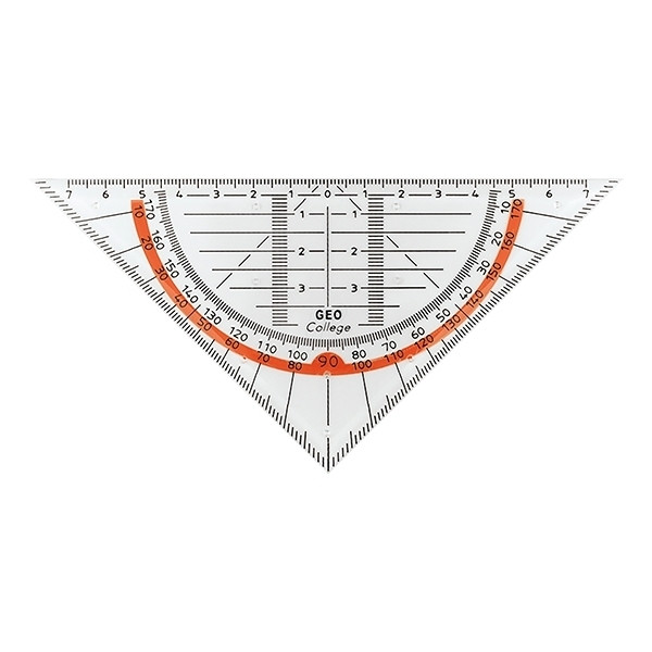 WEDO Equerre géométrique standard, hypoténuse 160 mm - Achat/Vente