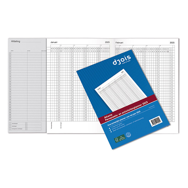 Atlanta planificateur du personnel et des activités 2025 A4 (16 feuilles) 2549249025 203080 - 1