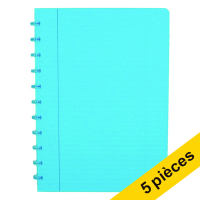 Offre : 5x Atoma Trendy cahier ligné A4 72 feuilles - turquoise transparent