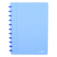 Atoma Trendy cahier ligné A4 72 feuilles - bleu transparent 4137202 405235