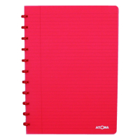 Atoma Trendy cahier ligné A4 72 feuilles - rouge transparent 4137204 405237
