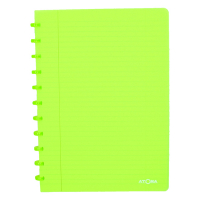 Atoma Trendy cahier ligné A4 72 feuilles - vert transparent 4137203 405236