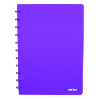 Atoma Trendy cahier ligné A4 72 feuilles - violet transparent 4137206 405238