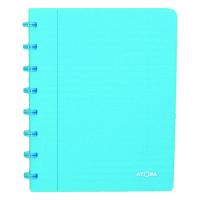 Atoma Trendy cahier ligné A5 72 feuilles - turquoise transparent 4135608 405224