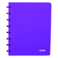 Atoma Trendy cahier ligné A5 72 feuilles - violet transparent 4135606 405223