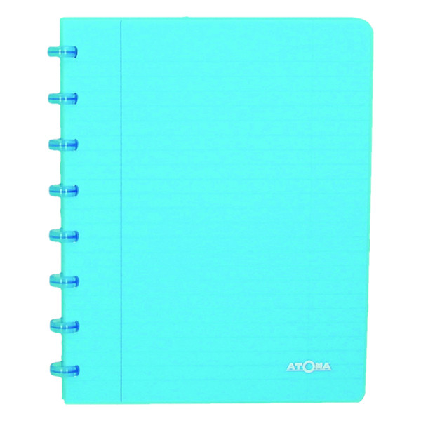 Atoma Trendy cahier quadrillé A5 72 feuilles (5 mm) - turquoise transparent 4135708 405229 - 1