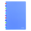 Atoma Tutti Frutti cahier quadrillé A4 72 feuilles (5 mm) - bleu transparent