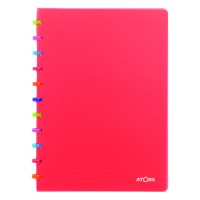 Atoma Tutti Frutti cahier quadrillé A4 72 feuilles (5 mm) - rouge transparent 4537304 405276