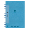 Aurora Adoc cahier ligné avec règle A4 72 feuilles - bleu