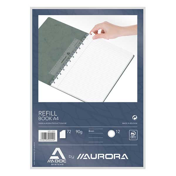 Aurora Adoc recharge pour cahier A4 ligné 72 feuilles 6811.600 330039 - 1