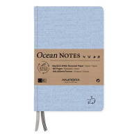 Aurora Ocean carnet de notes 145 x 220 mm ligné 96 feuilles - bleu baleine 2396RTB 330067