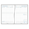 Aurora Universe Tesoro agenda semainier 2025 avec division (1 semaine 2 pages) 6 langues - bleu 3416B 330004 - 2