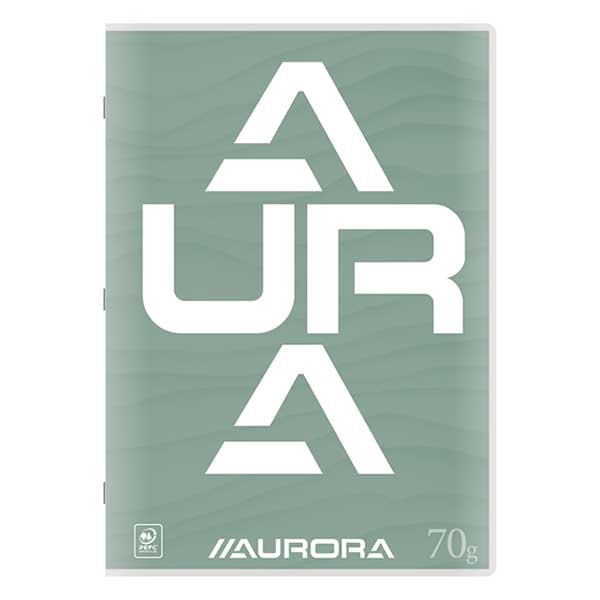 Aurora cahier ligné A4 36 feuilles - vert 36LT/G 330100 - 1