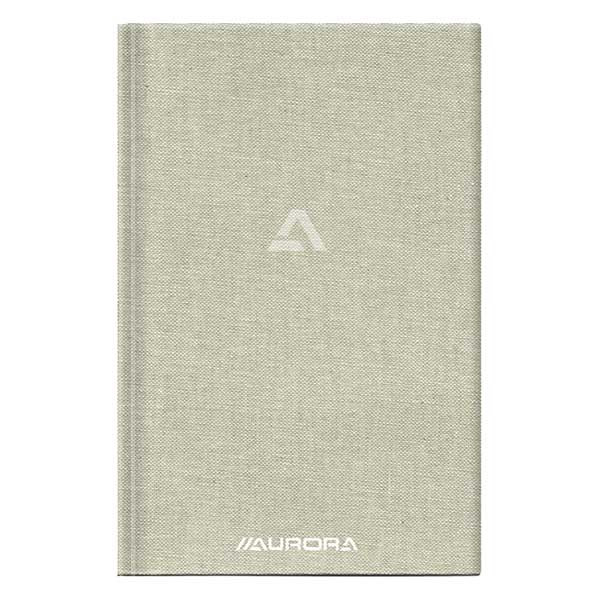 Aurora carnet de notes 145 x 220 mm ligné 96 feuilles - gris 2396ST 330064 - 1