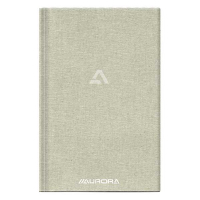 Aurora carnet de notes 145 x 220 mm ligné 96 feuilles - gris 2396ST 330064