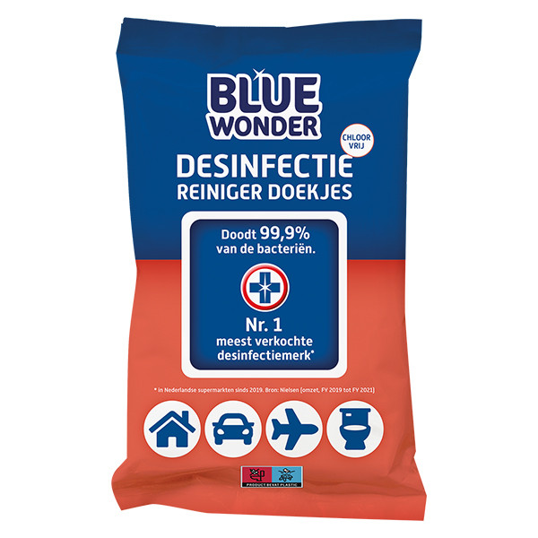 Blue Wonder lingettes désinfectantes (72 pièces)  SBL00061 - 1