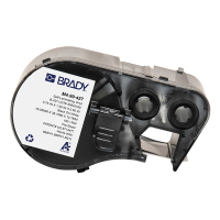 Brady M4-90-427 étiquettes en vinyle laminé 38,1 mm x 12,7 mm x 19,05 mm (d'origine) - noir sur blanc/transparent M4-90-427 148126