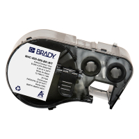 Brady M4C-500-595-BK-WT étiquettes en vinyle 12,70 mm x 7,62 m (d'origine) - blanc sur noir M4C-500-595-BK-WT 147958