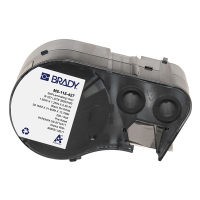 Brady M5-115-427 étiquettes en vinyle laminé 31,75 mm x 38,1 mm x 12,7 mm (d'origine) - noir sur blanc/transparent M5-115-427 148148