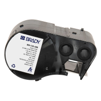 Brady M5-132-499 étiquettes en tissu nylon 38,10 mm x 31,75 mm (d'origine) - noir sur blanc M5-132-499 148002