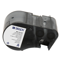 Brady M5-133-427 étiquettes en vinyle laminé 25,4 mm x 44,45 mm x 9,53 mm (d'origine) - noir sur blanc/transparent M5-133-427 148138