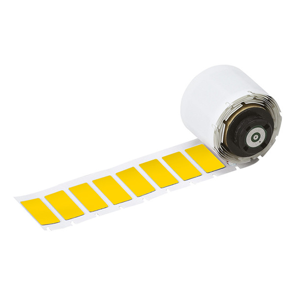 Brady M6-02-7593-YL étiquettes laminées en polyester 30 mm x 40 mm (d'origine) - jaune M6-02-7593-YL 148070 - 1