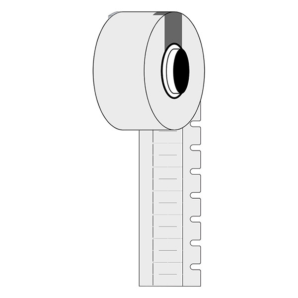 Brady M6-10x4.2-7597-WT étiquettes en polyéthylène 10 mm x 4,20 mm (d'origine) - blanc M6-10x4.2-7597-WT 148099 - 1