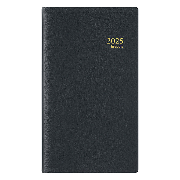 Brepols Notaplan Genova Pocket agenda semainier 2025 (1 semaine par 2 pages) 6 langues - noir 0.716.2051.01.2.0 261512 - 1