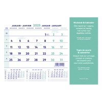 Brepols calendrier tapis de souris 2025 (4 langues) 1.841.9900.00.0.0 261418