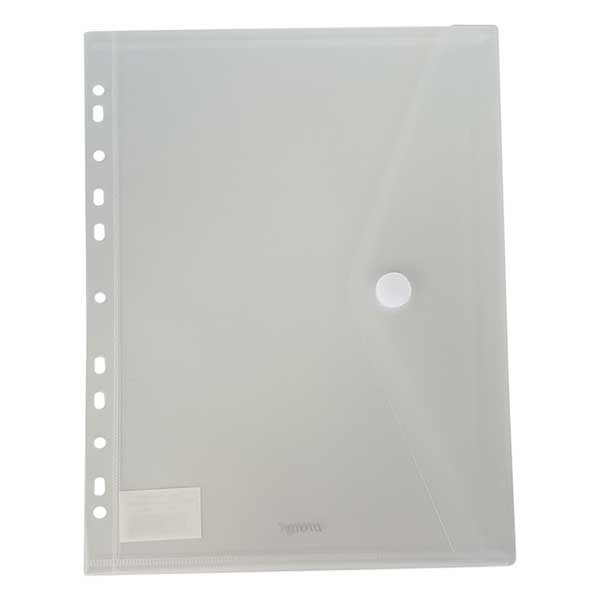 Bronyl enveloppe de documents A4 avec perforation - blanc transparent 99306 402841 - 1