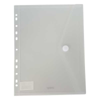 Bronyl enveloppe de documents A4 avec perforation - blanc transparent 99306 402841