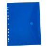 Bronyl enveloppe de documents A4 avec perforation - bleu transparent