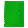 Bronyl enveloppe de documents A4 avec perforation - vert transparent