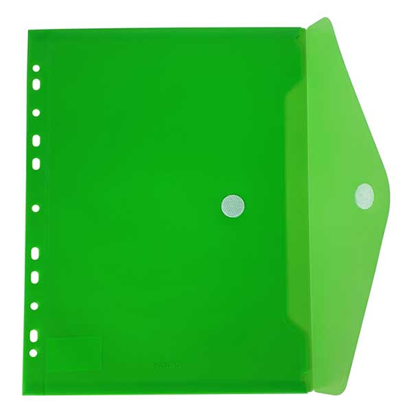Bronyl enveloppe de documents A4 avec perforation - vert transparent 99304 402839 - 2