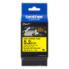 Brother HSe-611E étiquette pour gaine thermorétractable 6 mm (d'origine) - noir sur jaune