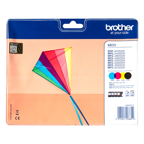 Brother LC-223VALBP multipack 4 cartouches (d'origine) LC223VALBP LC223VALBPDR 028928 - 1