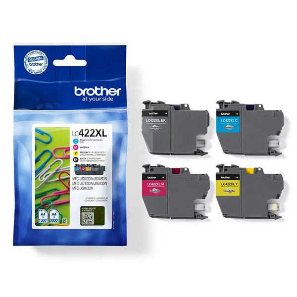 Brother LC-422XLVAL multipack 4 cartouches d'encre (d'origine) LC-422XLVAL 051322 - 1