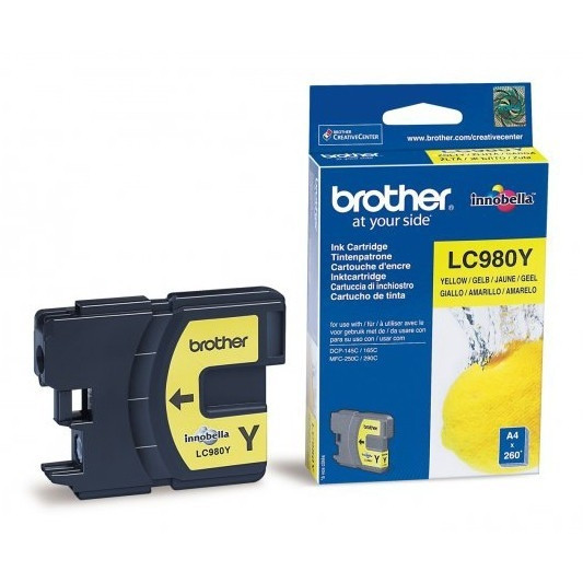 Brother LC-980Y cartouche d'encre jaune (d'origine) LC980Y 900696 - 1