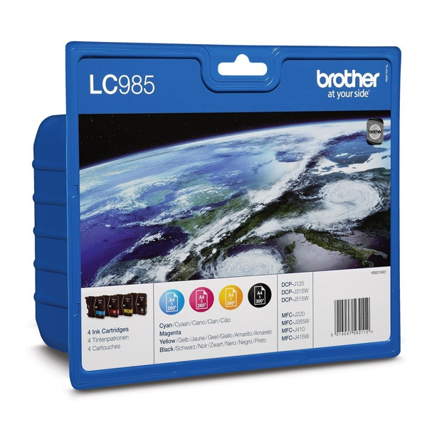 Brother LC-985VALBP multipack 4 cartouches (d'origine) LC985VALBP LC985VALBPDR 029079 - 1