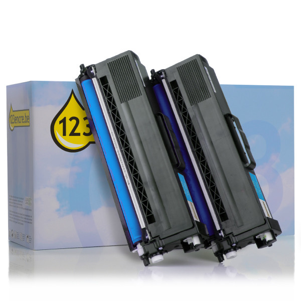 Brother Marque 123encre remplace Brother TN-329C toner duopack - cyan TN329CTWINC 132184 - 1