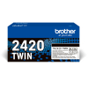 Brother TN-2420BK toner duopack (d'origine) - noir